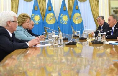 Назарбаев на встрече с Матвиенко рассказал о тесных взаимотношениях с Россией