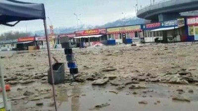 Из-за дождя поднялся уровень воды в нескольких реках Алматы