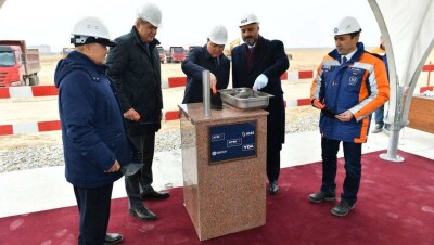В Туркестане заложили капсулу под строительство многопрофильной больницы