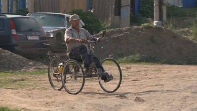 Необычный велосипед изобрёл пенсионер из ВКО