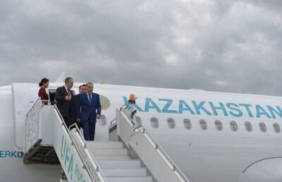 Нурсултан Назарбаев прибыл в Ташкент для участия на заседании ШОС