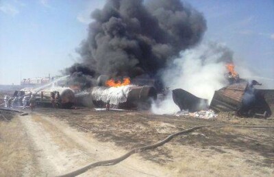 Подсчитано, сколько вагонов сгорело в Актюбинской области