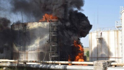 Спустя сутки пожар на нефтебазе в Шымкенте ликвидирован