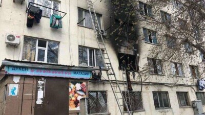 Нацгвардия о пожаре в общежитии: Быстро растянули одеяло и начали ловить людей