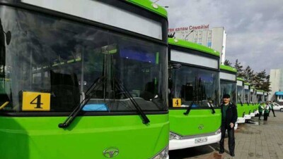 В Усть-Каменогорске тестируют первый в регионе электробус 