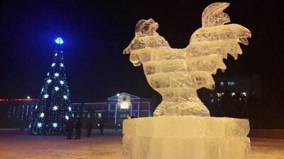 Впервые за десять лет в Семее построили ледовый городок