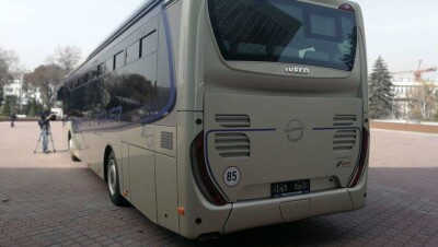 Автобус на газе марки Iveco предоставили для тестирования на городском маршруте Алматы