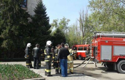Сотрудников акимата в Алматы эвакуировали из-за пожара