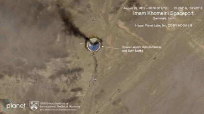 СМИ: Ракета взорвалась на космодроме в Иране