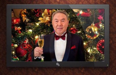 Новогоднее поздравление Назарбаева будут транслировать на всех LED-экранах Астаны