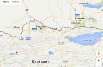 Землетрясение произошло в 346 км от Алматы