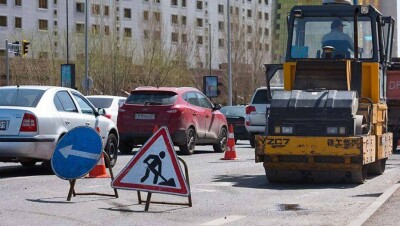 В Нур-Султане частично перекрыли ещё две улицы из-за строительных работ