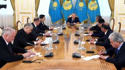Назарбаев встретился с секретарями советов безопасности стран ШОС