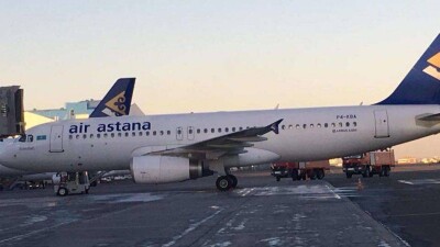 В аэропорту Нурсултан Назарбаев загорелся двигатель самолёта "Эйр Астана"