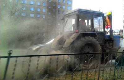 Коммунальщики Семея гоняют по городу пыль