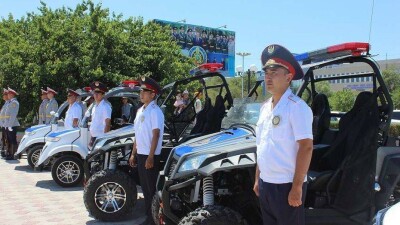 Электромобили и вездеходы получили полицейские Мангистауской области