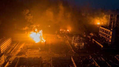 В Китае перекрыли пять рек после взрыва на химзаводе