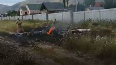 Самолёт "Технам 2002" упал в нескольких метрах от жилых домов