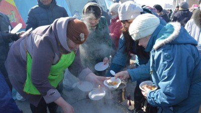 300 килограммов плова приготовили полицейские СКО для горожан