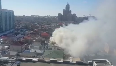 Коттедж загорелся в элитном районе Астаны 