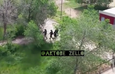 Очевидцы спецоперации по поимке террористов в Актобе опубликовали видео в сети