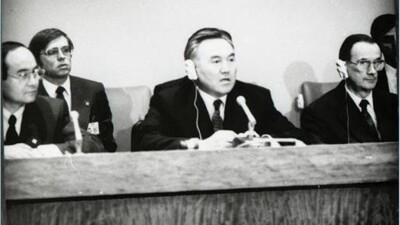 Акорда опубликовала видео выступления Назарбаева в ООН в 1992 году 