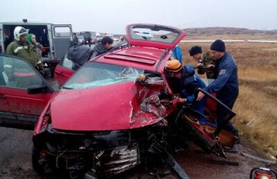 Пятимесячный ребёнок и четверо взрослых едва не погибли в ДТП под Карагандой 