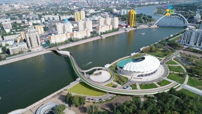 Центр урбанистики Астаны разработал футуристический мост через реку Есиль