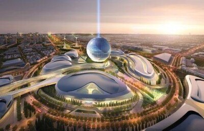 Ход строительства объектов EXPO 2017 сняли на видео с дрона