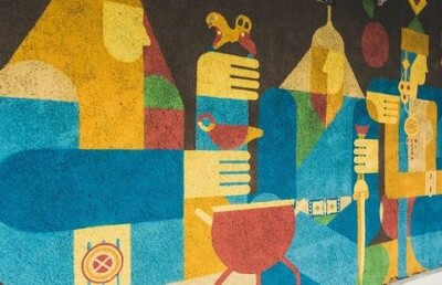 Фасад музея истории Алматы стал городским арт-объектом