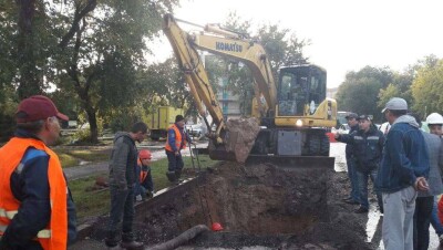 В Астане полностью устранили порыв водопровода