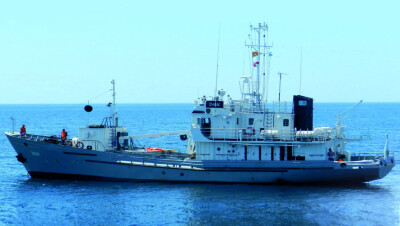 Гидрографическое судно "Жайық" возвратилось в пункт постоянного базирования