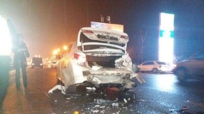 Ребёнок и беременная женщина пострадали в результате массового ДТП в Алматы