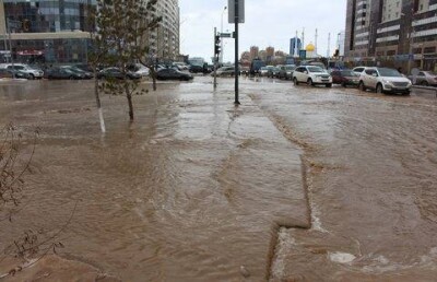 Авария водопровода вызвала потоп на левобережье Астаны 