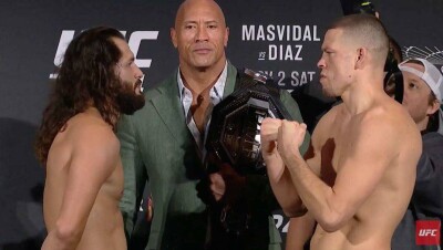 UFC 244: Хорхе Масвидаль техническим нокаутом победил Нэйта Диаса