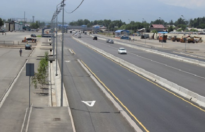 В Алматы появилась ещё одна специальная полоса для общественного транспорта