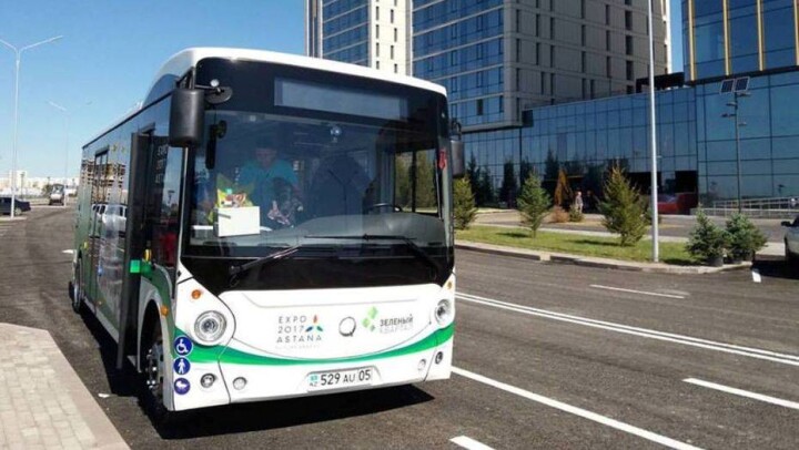 Новые электроавтобусы презентовали в Астане