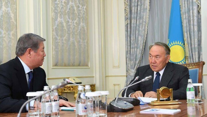Есимов доложил Назарбаеву, что строительство в ЭКСПО-городке ведётся по графику