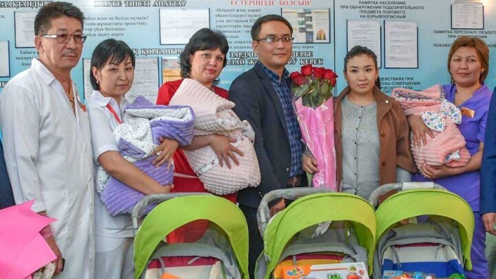 Впервые за 11 лет в Талдыкоргане родилась тройня