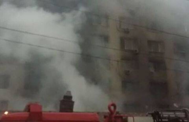 Пожар в супермаркете "Юбилейный" вызвал взрыв газового баллона