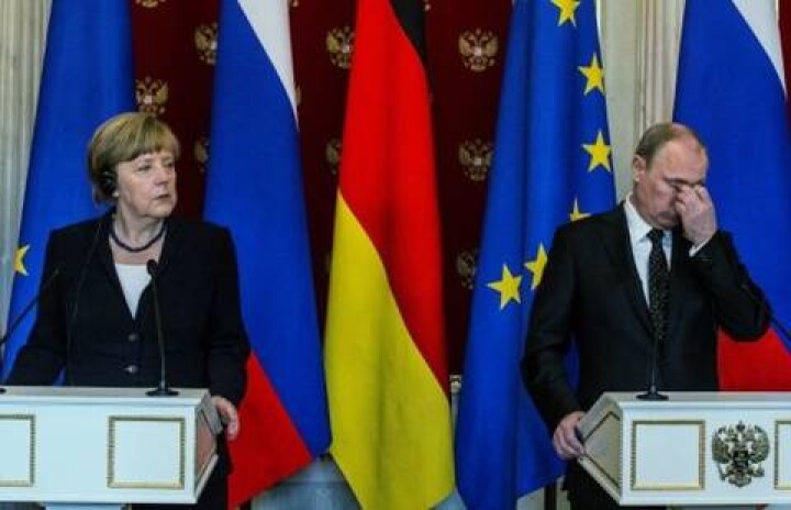 Меркель - Путину: Аннексия Крыма угрожает миропорядку в Европе
