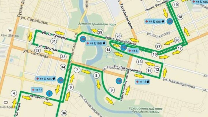 В Нур-Султане перекроют улицы на время проведения Astana Marathon-2019