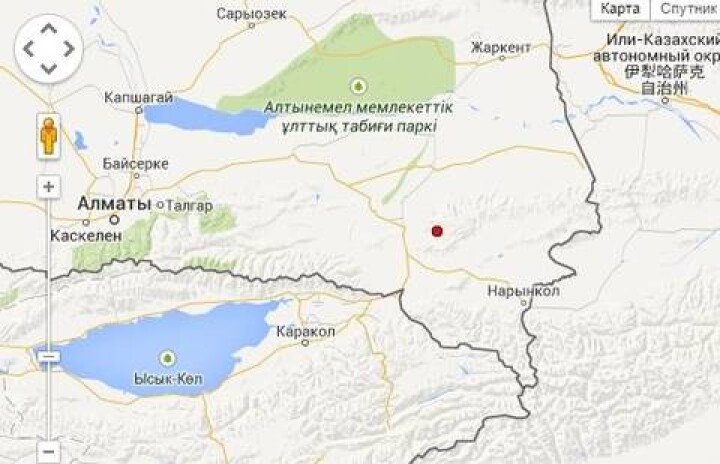 В 200 км от Алматы сегодня произошло землетрясение магнитудой 4.4
