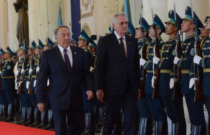 Назарбаев встретил в Акорде коллегу из Сербии 