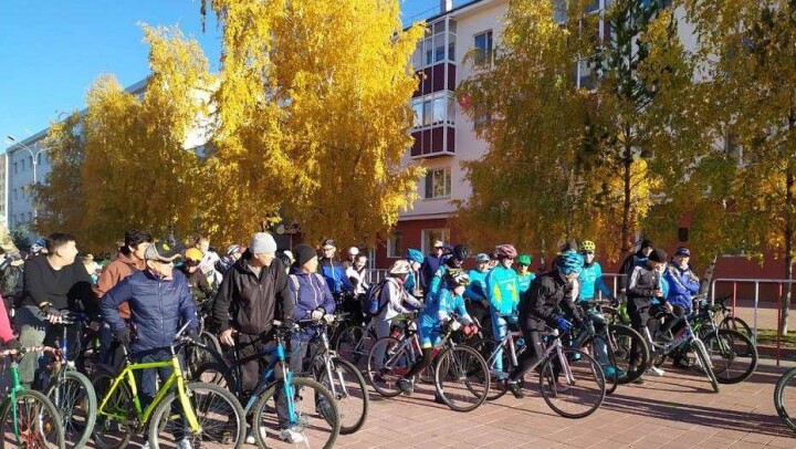 Велопробег ко Дню учителя провели в Костанае