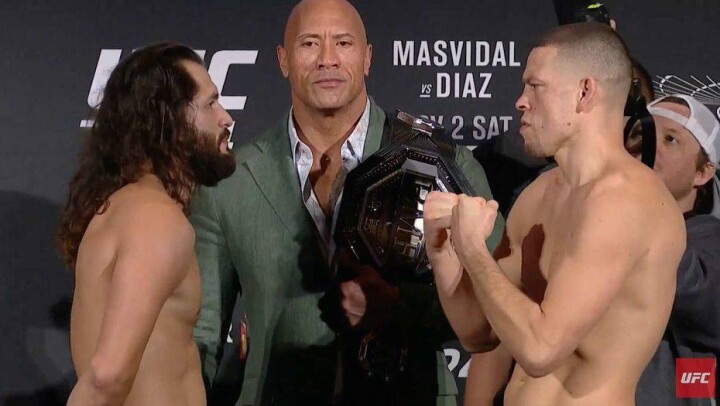 UFC 244: Хорхе Масвидаль техническим нокаутом победил Нэйта Диаса