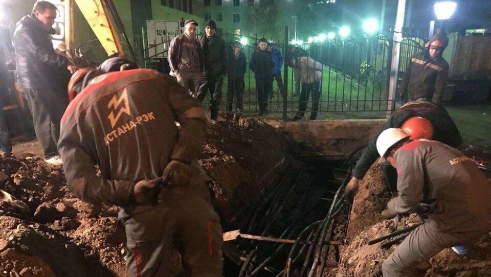Аварию, из-за которой жители левобережья Астаны остались без света, спровоцировали строители