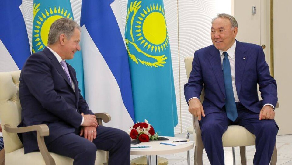 Назарбаев назвал отношения с Финляндией образцовыми