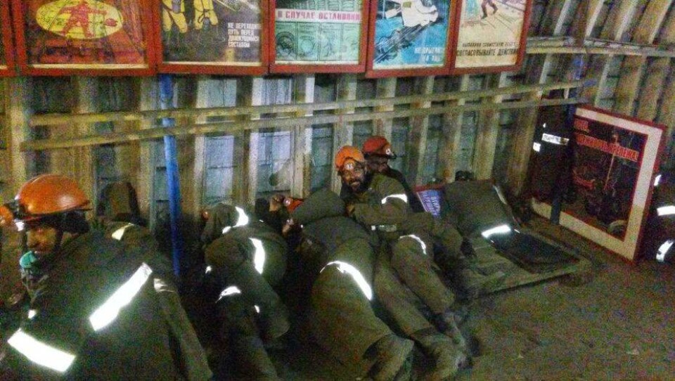 154 бастующих шахтёра согласились выйти на поверхность 