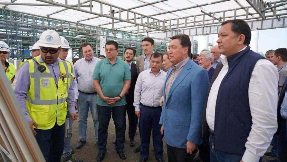Мамин посетил Тенгиз и Кашаган: Казахстанская продукция применяется не в полной мере